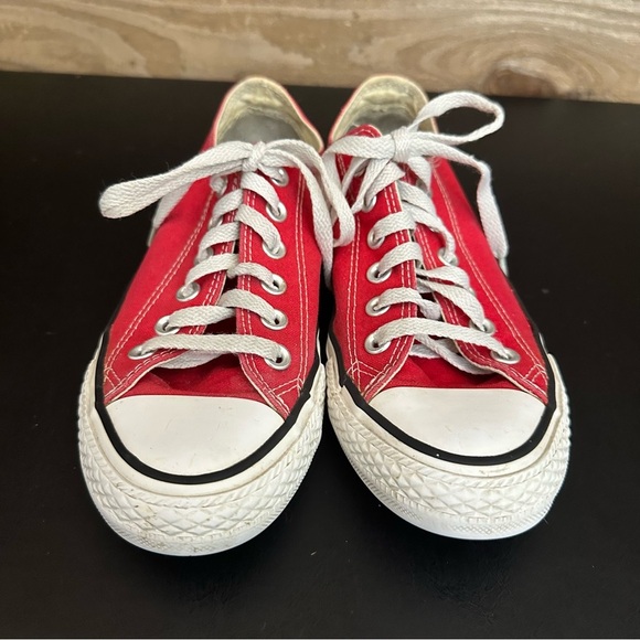 Converse All Star Chuck Taylor Low Ox Red Casual Sneakers  Mens 5 Women’s 7 - Picture 5 of 10